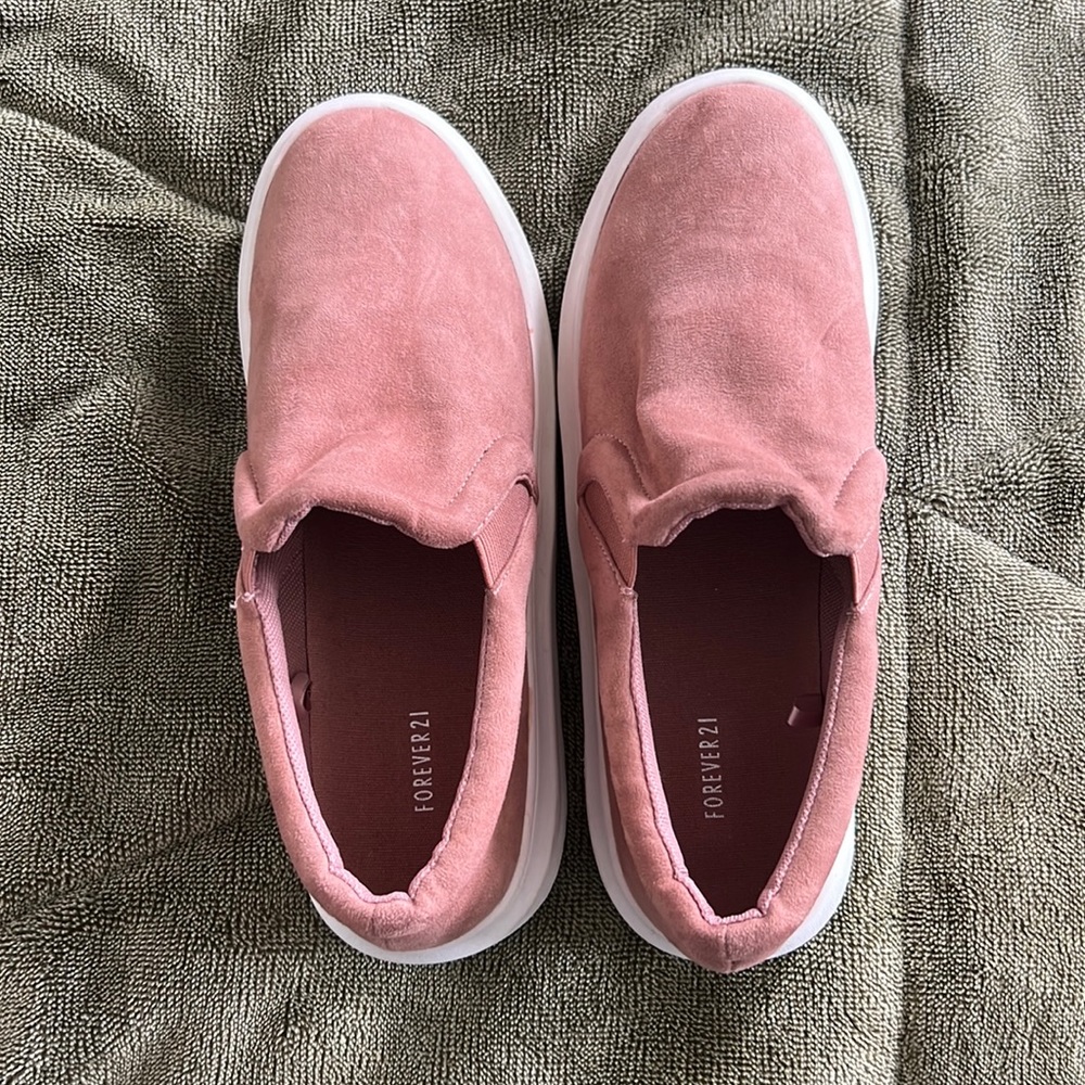 Forever 21 Suede Slip on Shoes